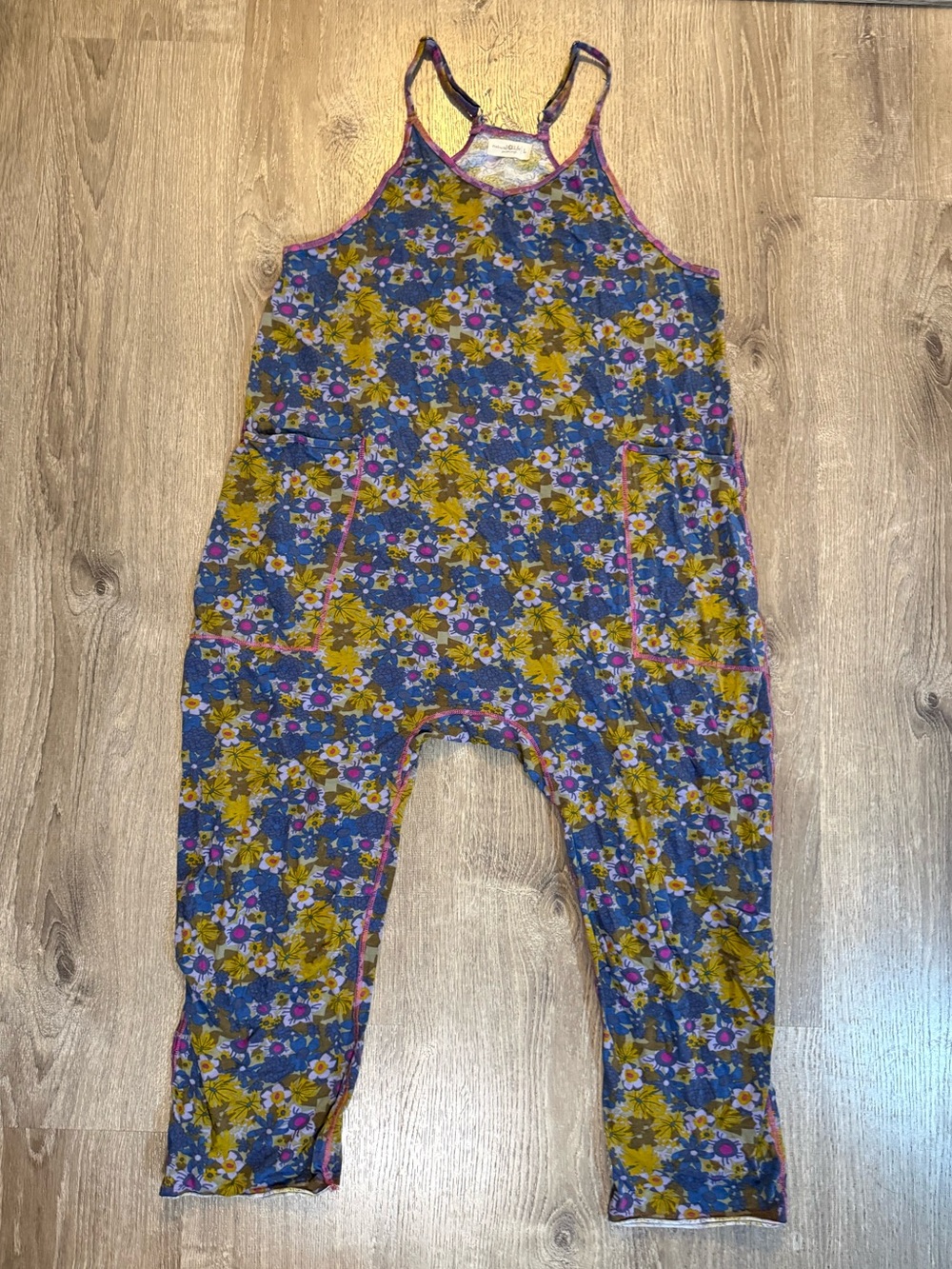 Natural Life Lucy Jumpsuit - Dusty Blue Floral - Picture 3 of 10